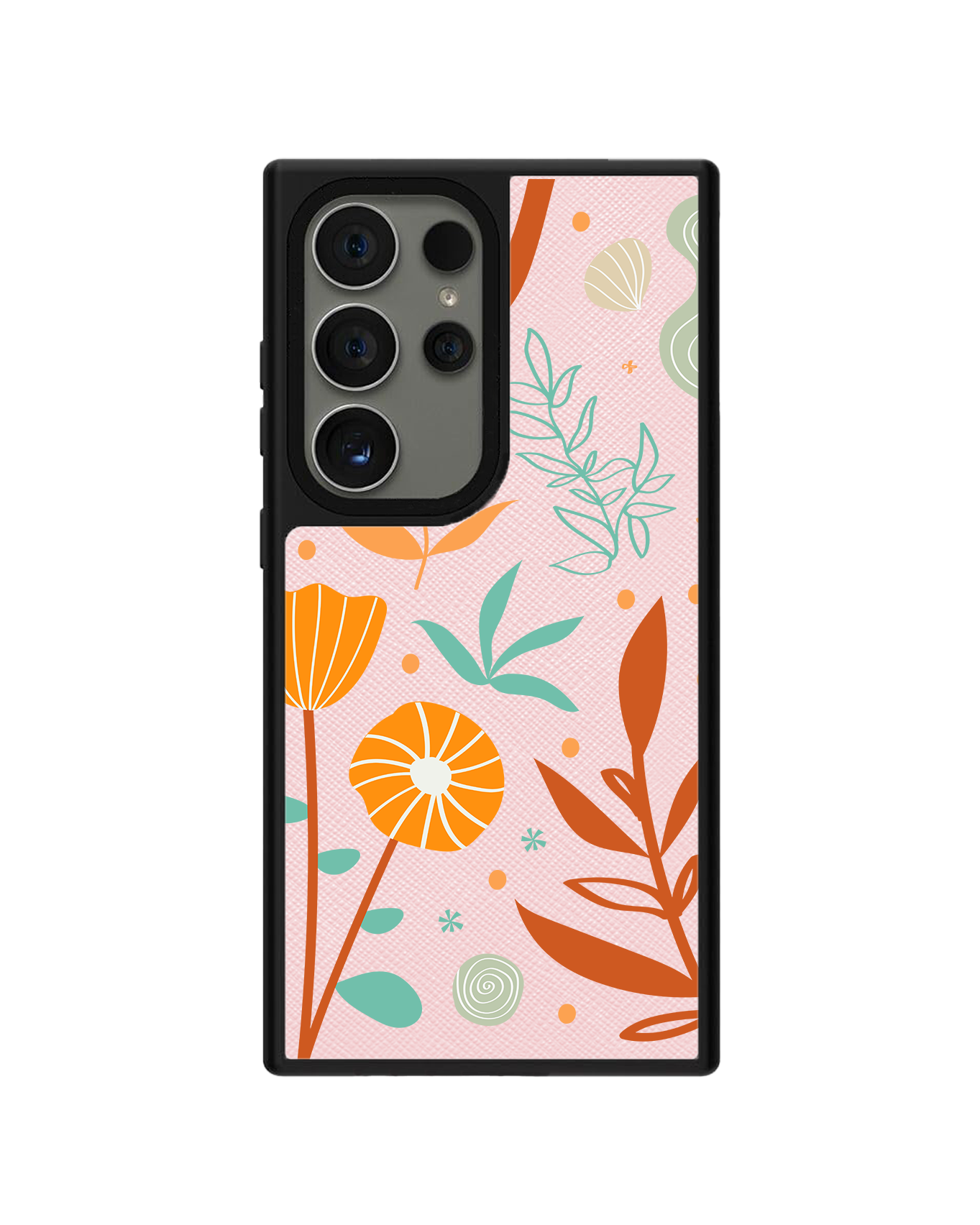 Android Leather Grip Case - Autumn Botanical