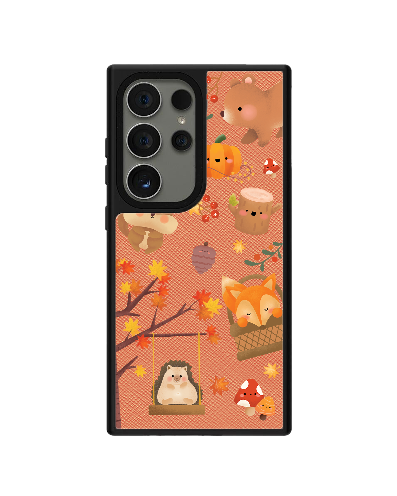 Android Leather Grip Case - Autumn