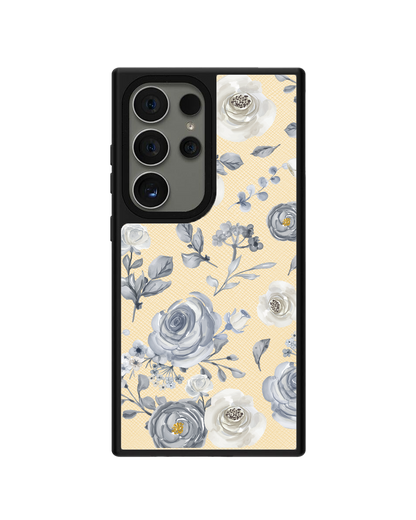 Android Leather Grip - Blue Rose