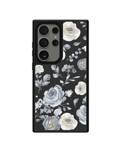 Android Leather Grip - Blue Rose