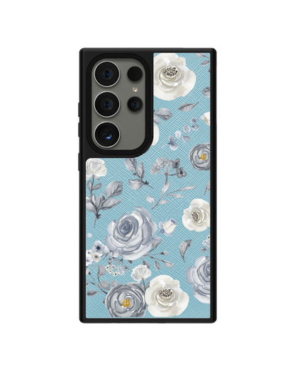 Android Leather Grip - Blue Rose