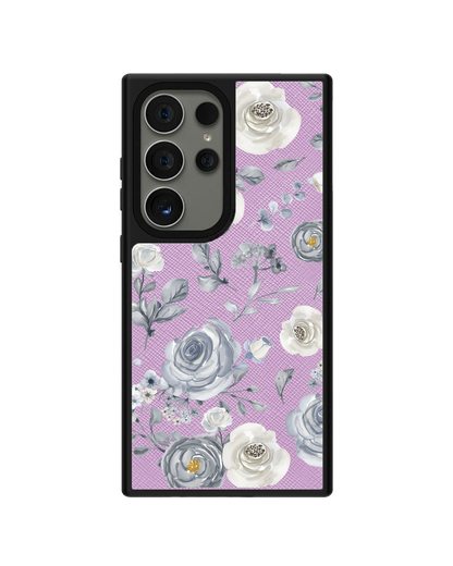 Android Leather Grip - Blue Rose