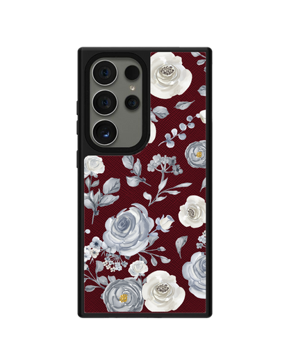 Android Leather Grip - Blue Rose
