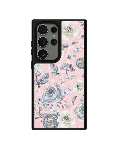 Android Leather Grip - Blue Rose