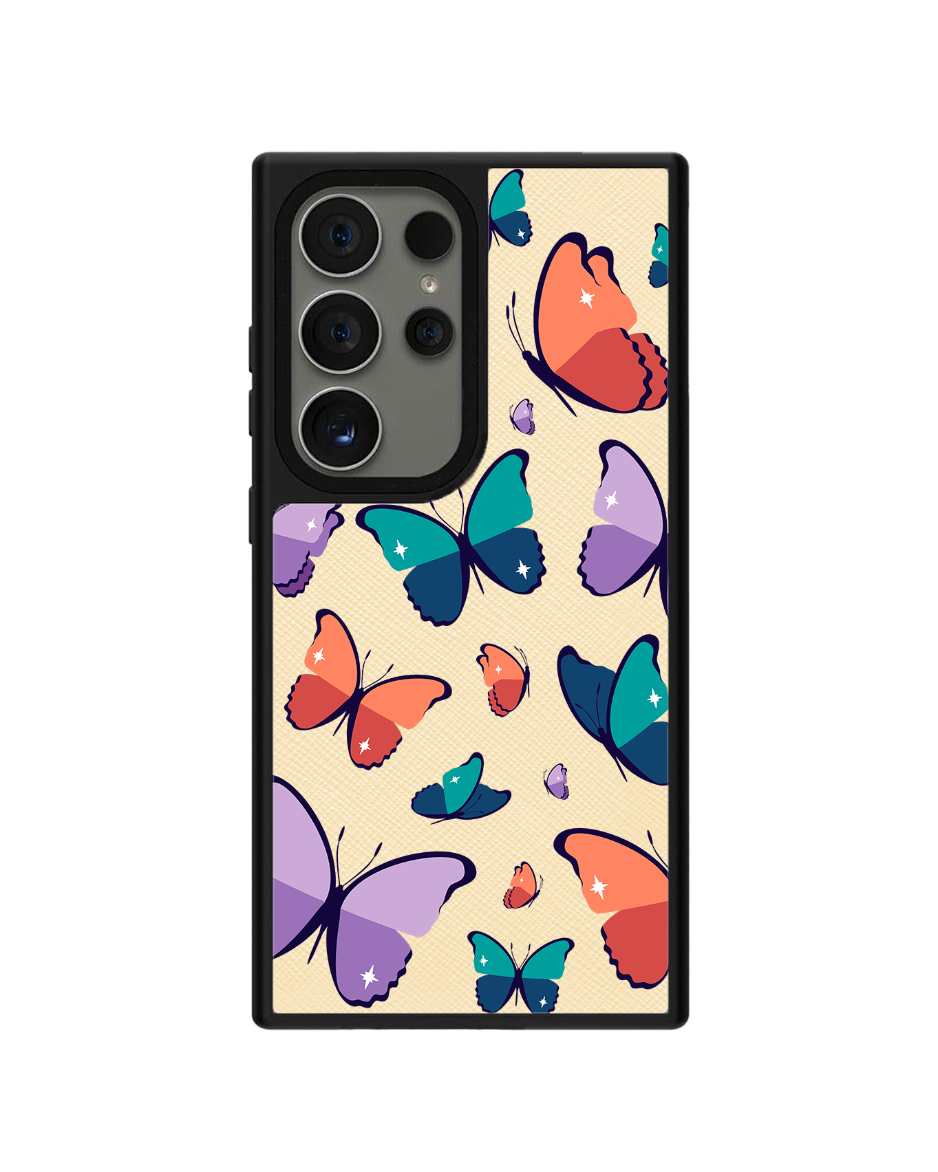 Android Leather Grip Case - Butterfly