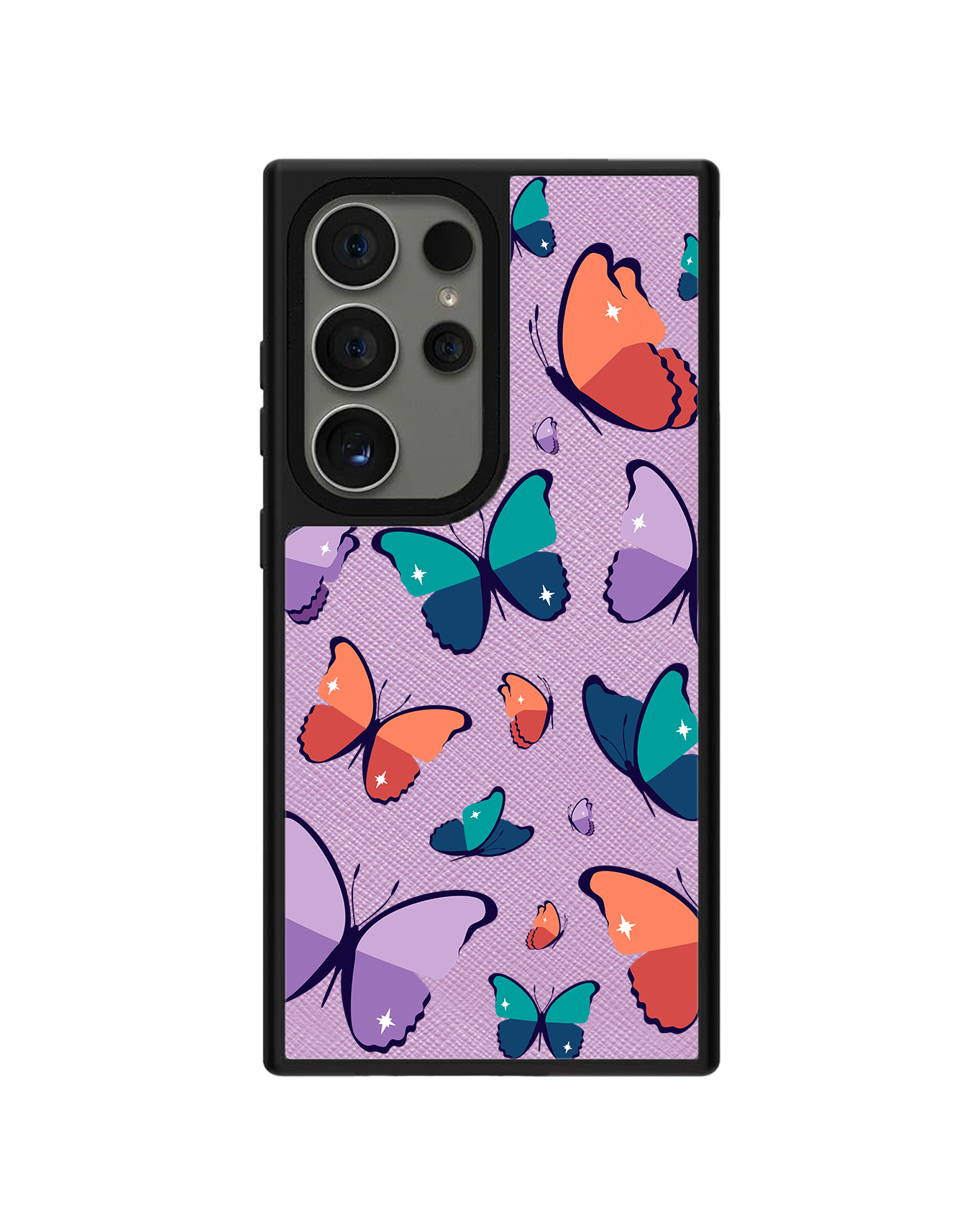 Android Leather Grip Case - Butterfly