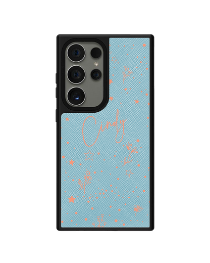 Android Leather Grip - Coral Constellation