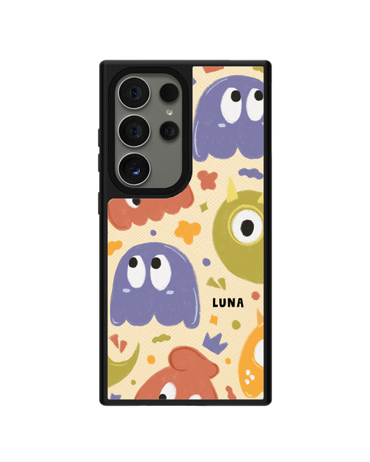 Android Leather Grip Case - Cute Monster 1.0