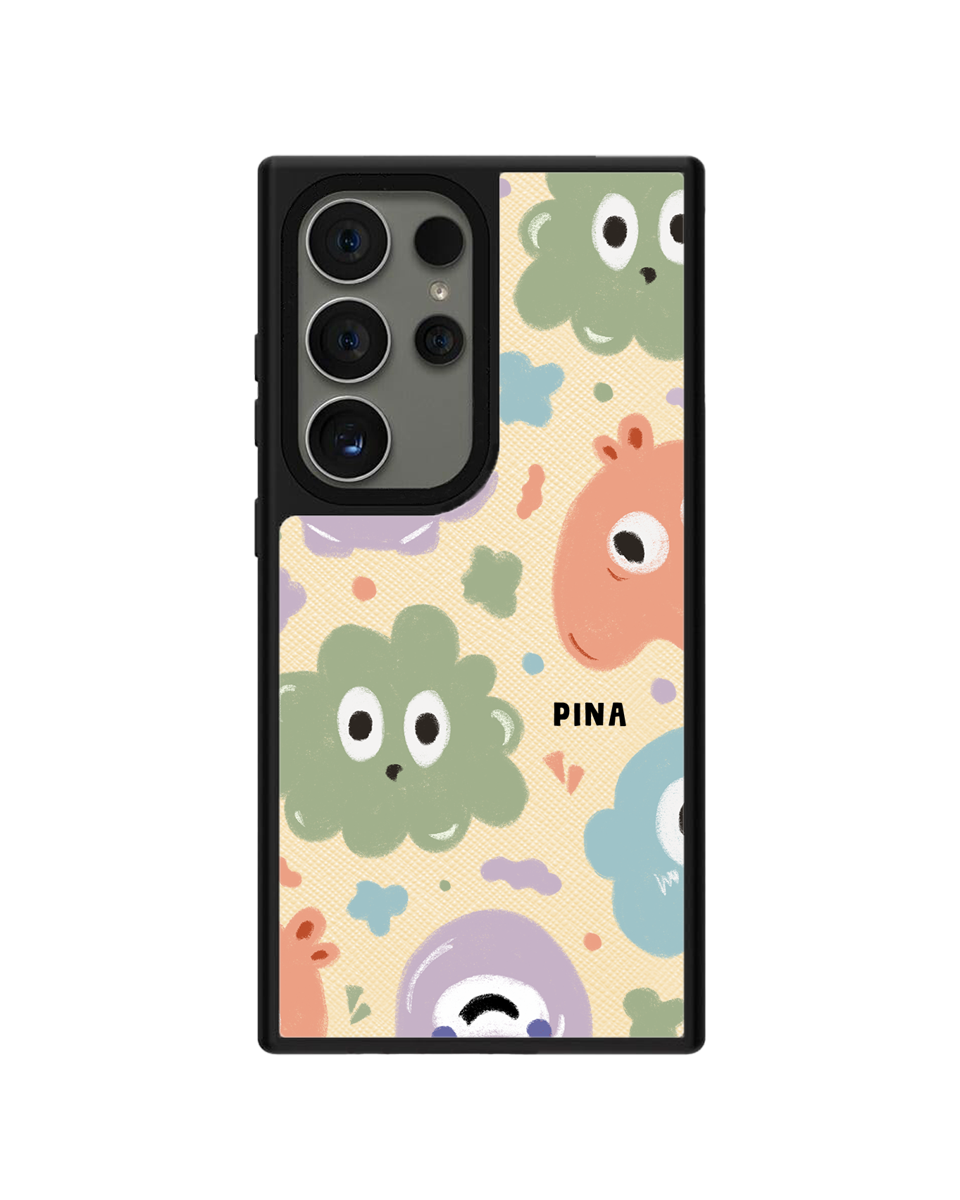 Android Leather Grip Case - Cute Monster 2.0