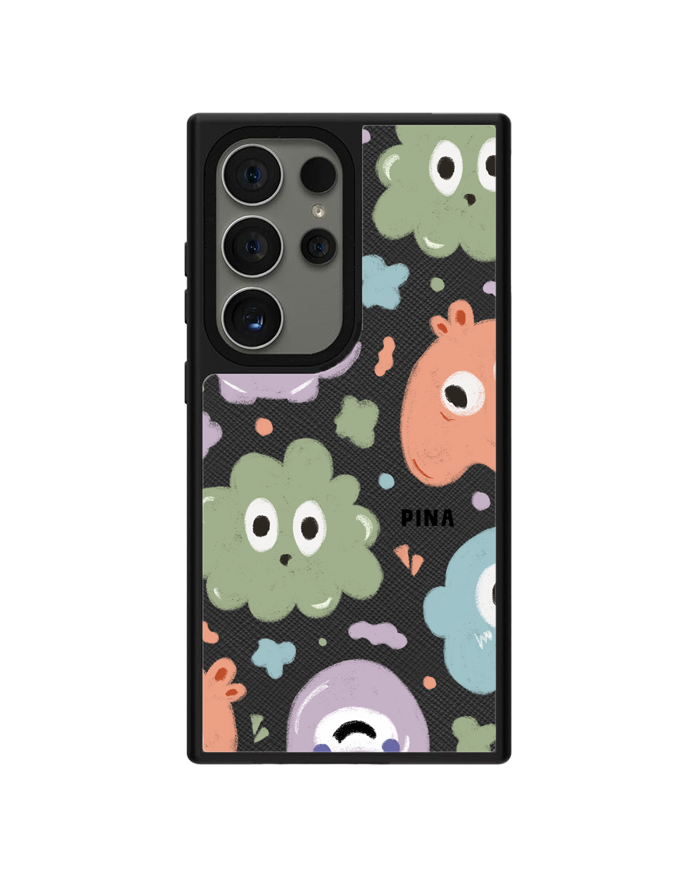 Android Leather Grip Case - Cute Monster 2.0