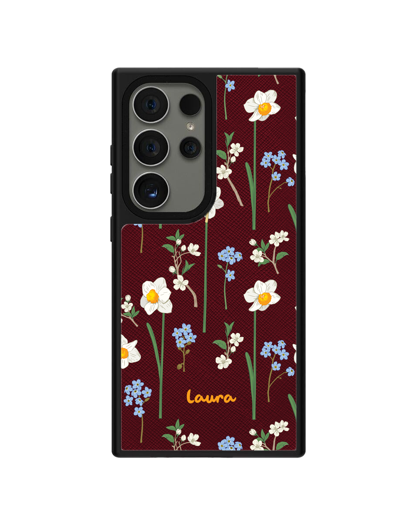 Android Leather Grip Case - December Narcissus