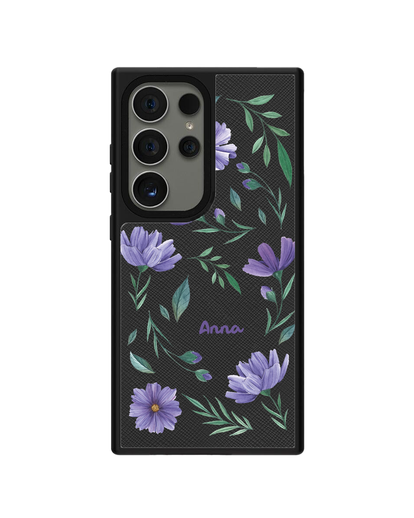 Android Leather Grip Case - February Violet