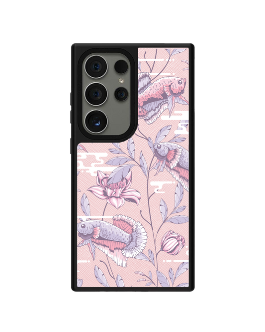 Android Leather Grip Case - Fish & Floral 1.0