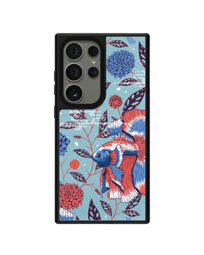 Android Leather Grip - Fish & Floral 2.0