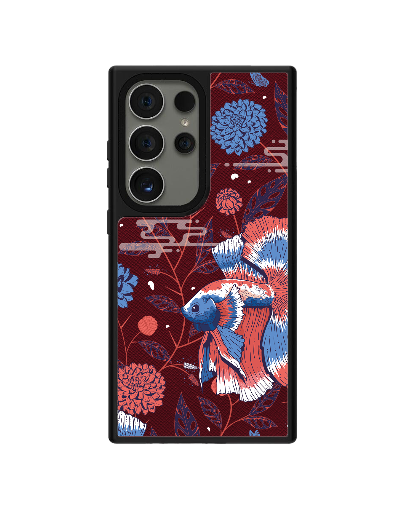 Android Leather Grip Case - Fish & Floral 2.0