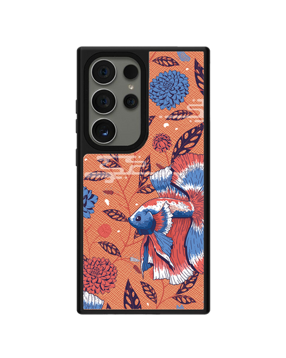 Android Leather Grip - Fish & Floral 2.0
