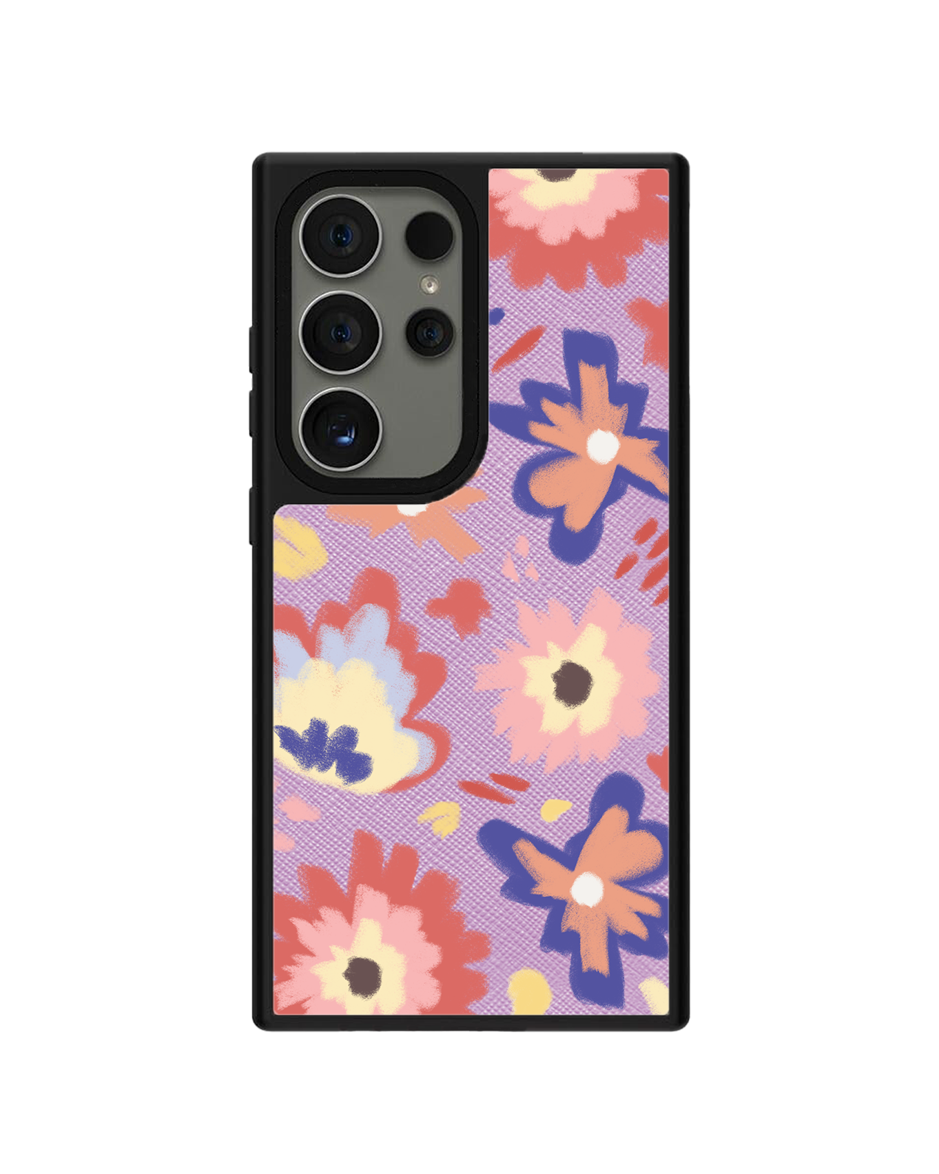 Android Leather Grip Case - Flower Lovers