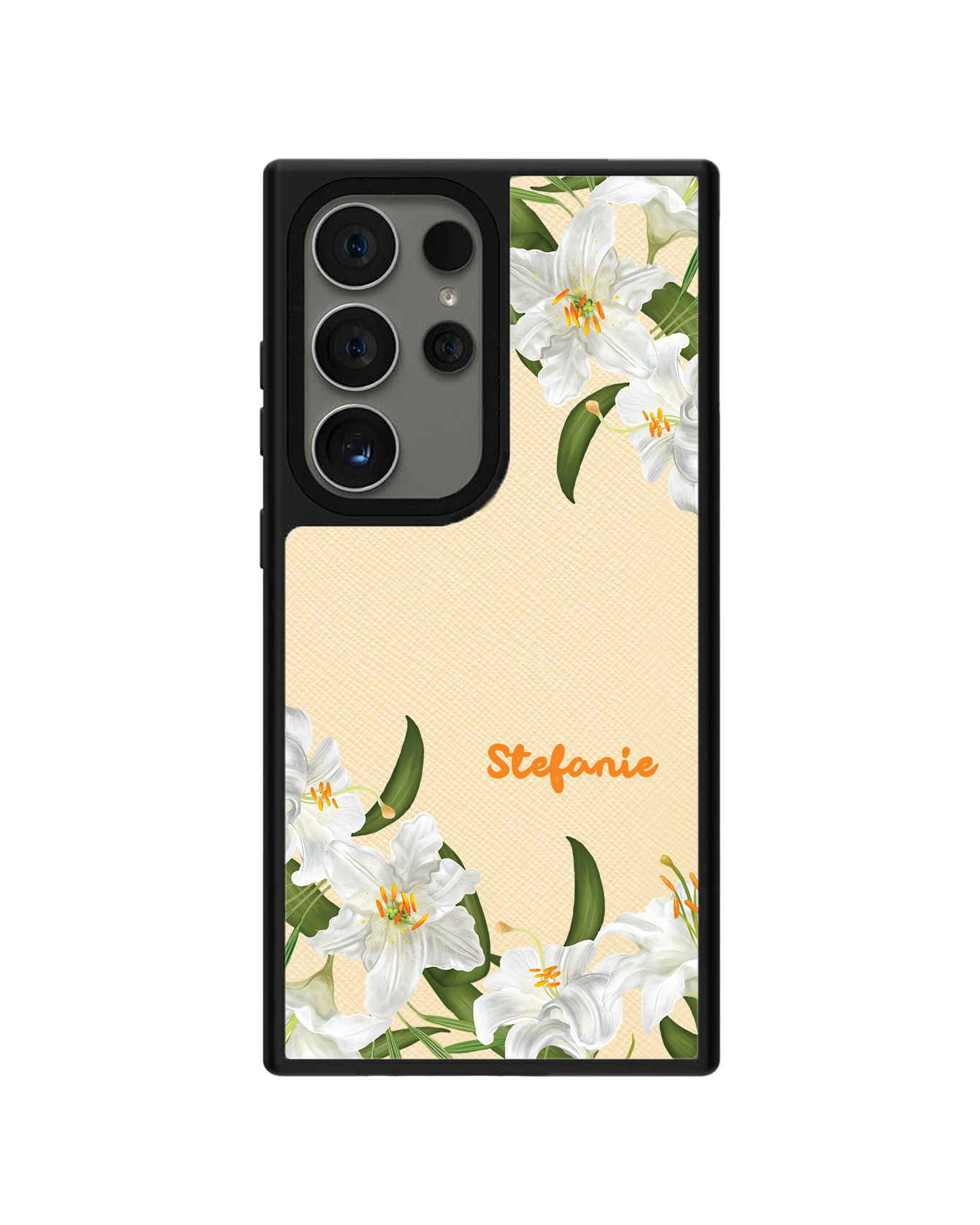 Android Leather Grip Case - May Lily of the Valley