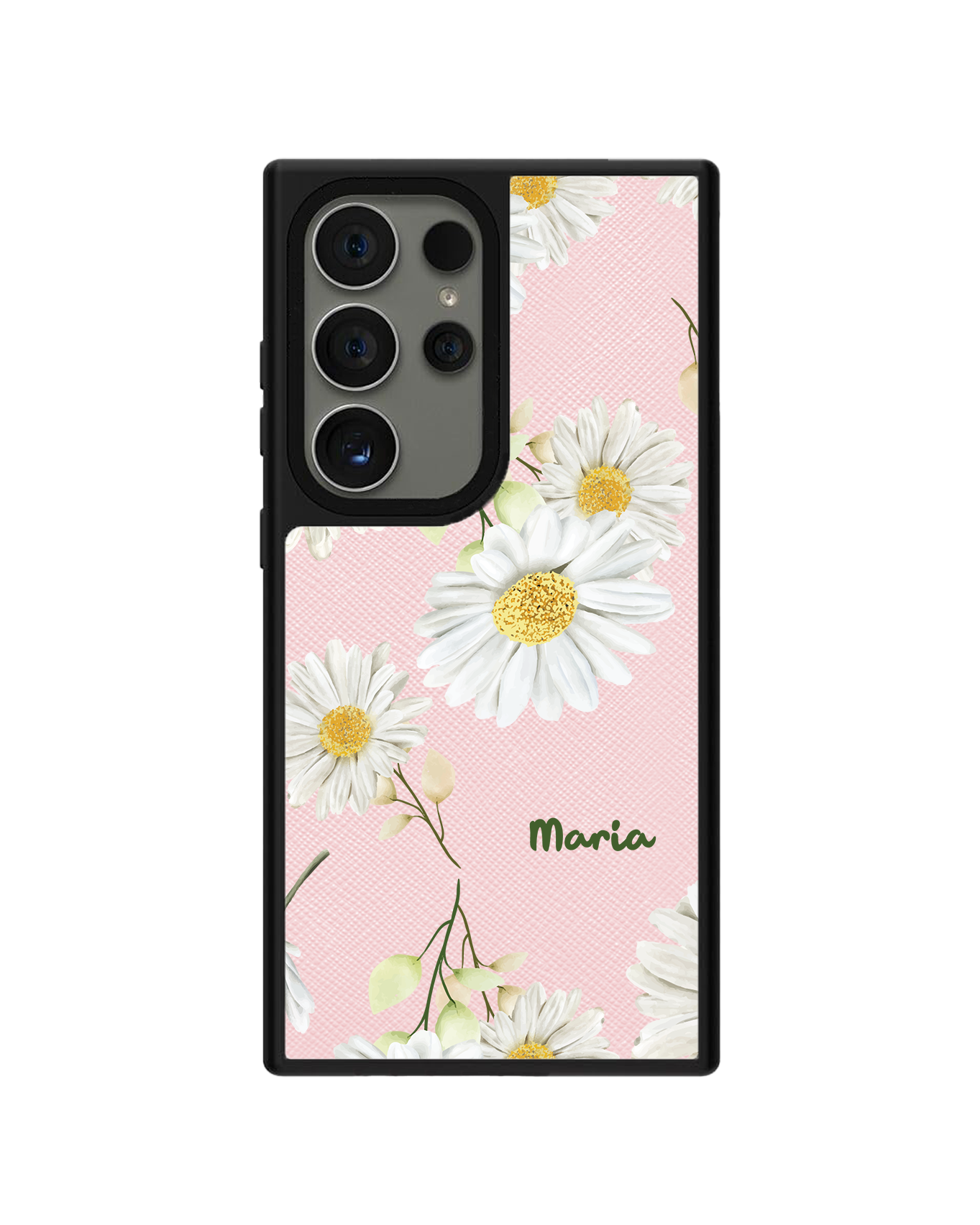 Android Leather Grip Case - October Chrysanthemum