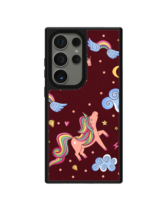 Android Leather Grip Case - Pegasus in Fairytale