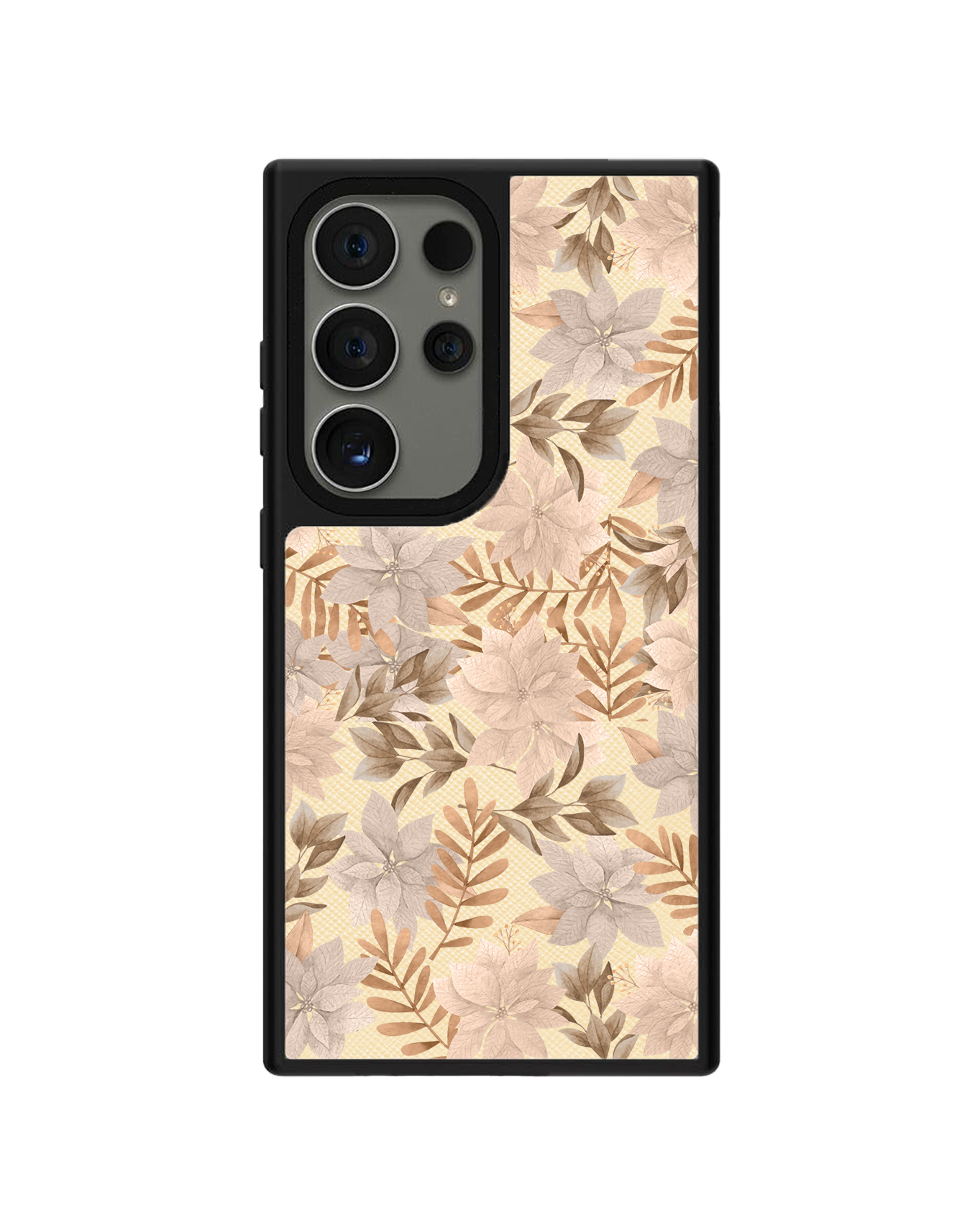 Android Leather Grip Case - Rustic Lily