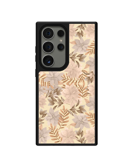 Android Leather Grip Case - Rustic Lily