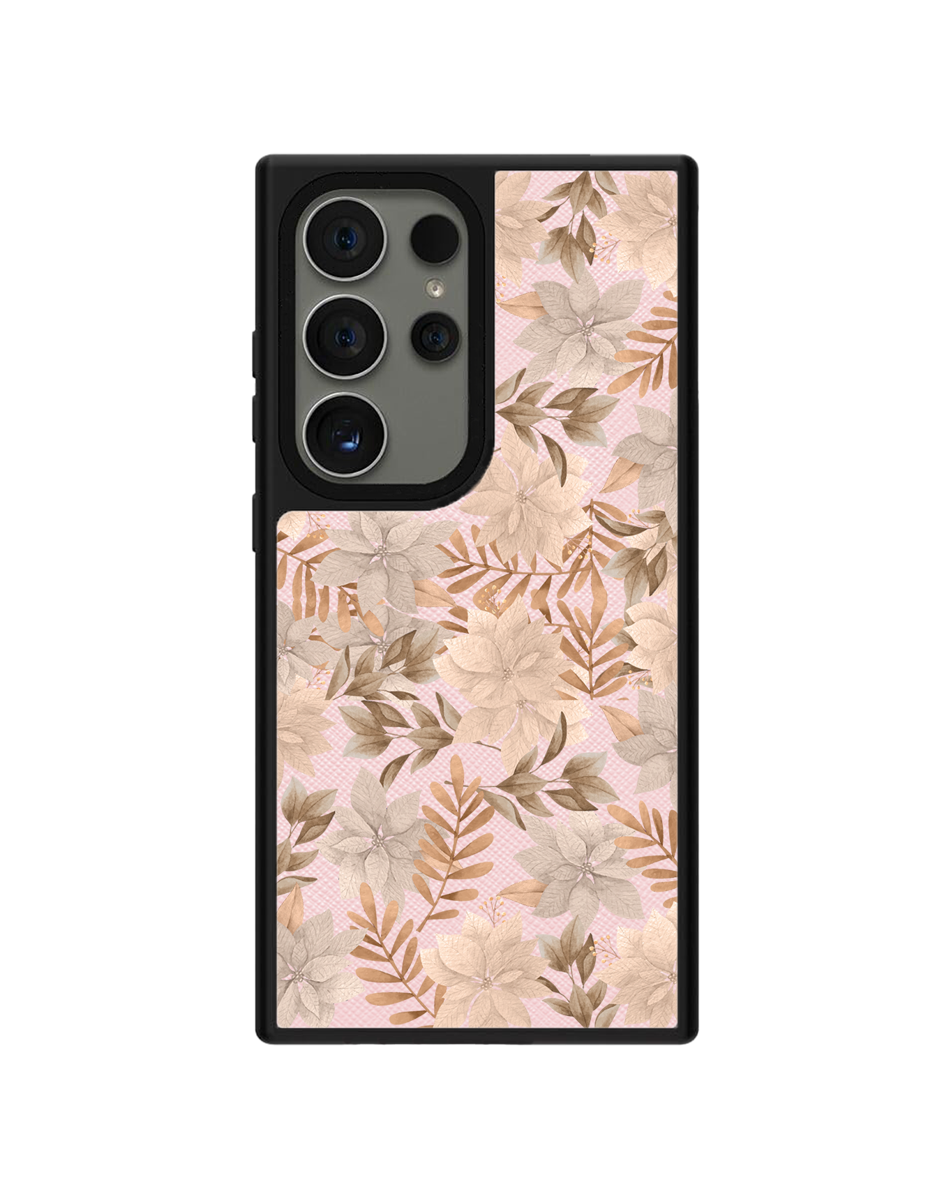 Android Leather Grip Case - Rustic Lily