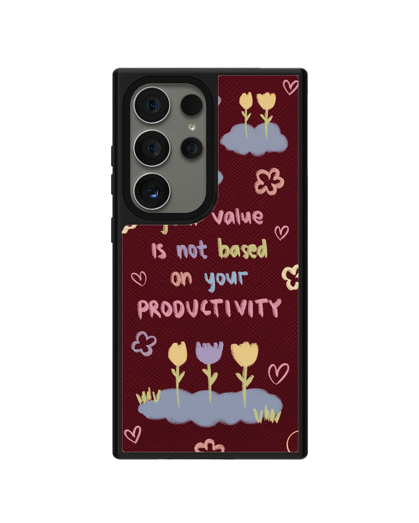 Android Leather Grip Case - Positive Energy