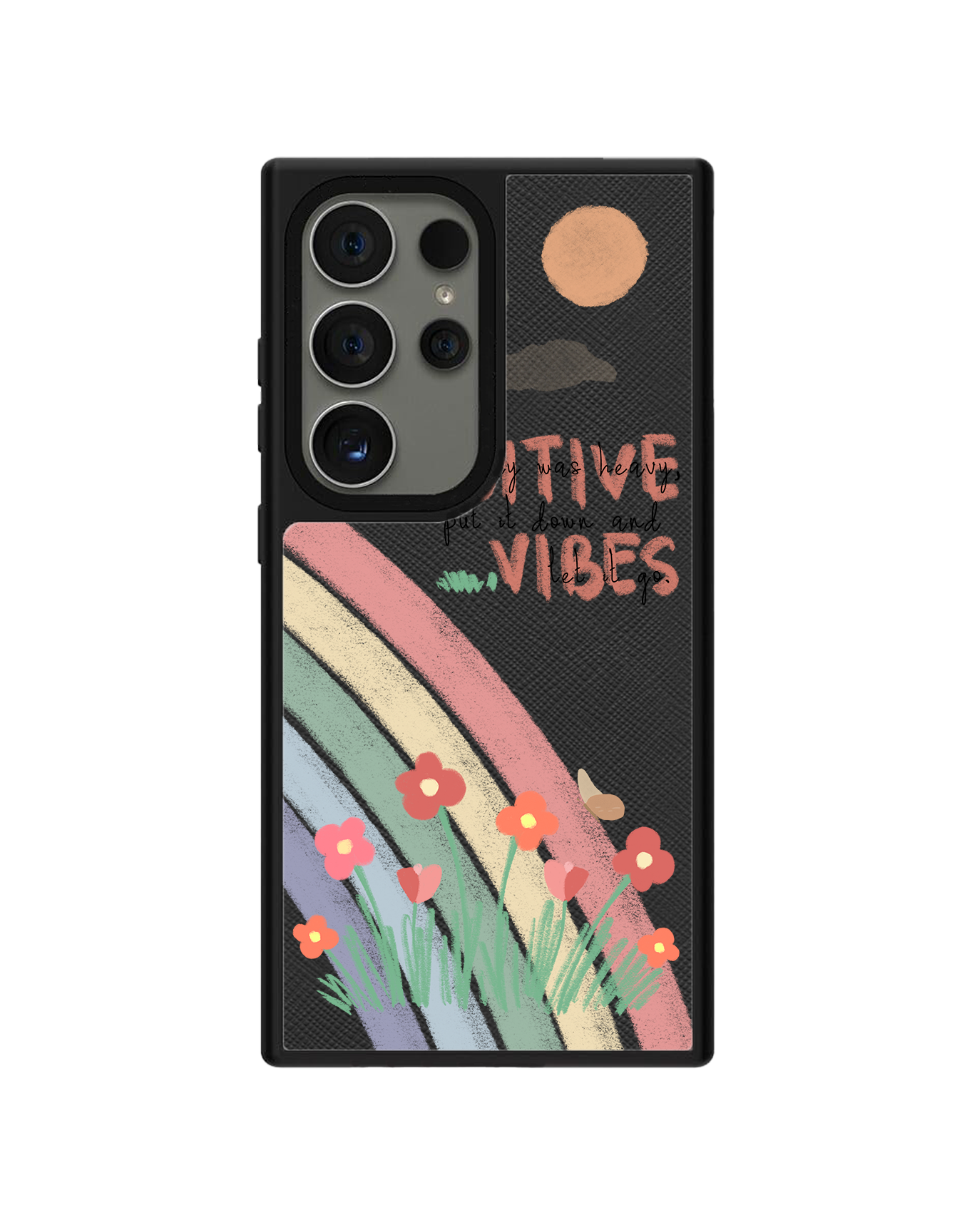 Android Leather Grip Case - Positive Vibes