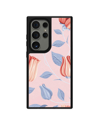 Android Leather Grip - Red Tulip