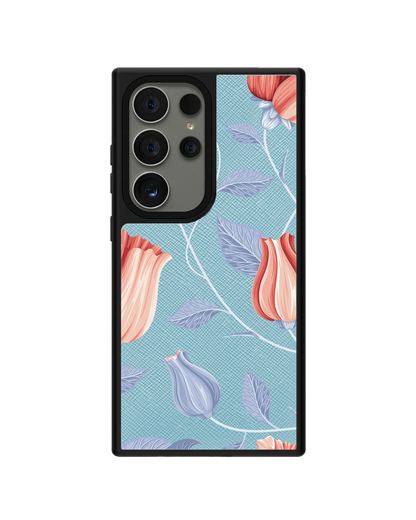 Android Leather Grip - Red Tulip