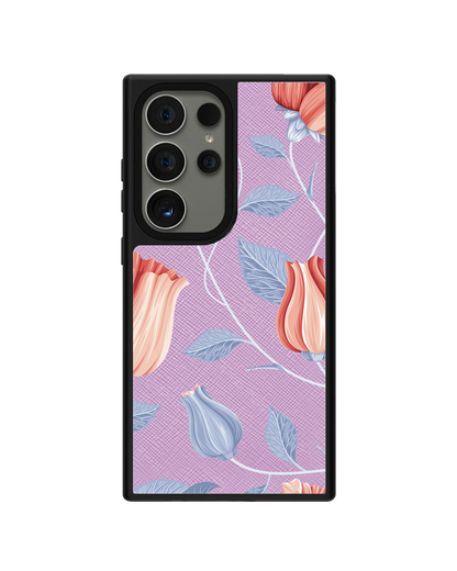 Android Leather Grip - Red Tulip