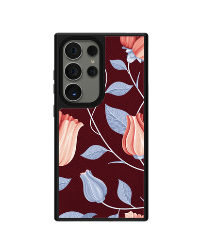 Android Leather Grip - Red Tulip