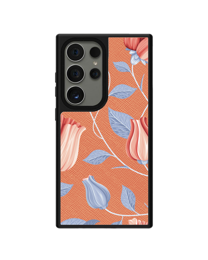 Android Leather Grip - Red Tulip
