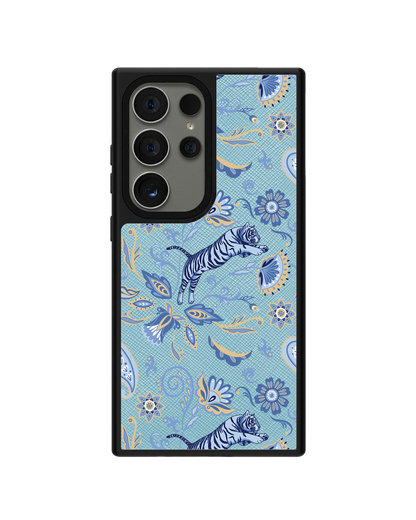 Android Leather Grip - Tiger & Floral
