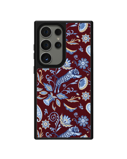 Android Leather Grip - Tiger & Floral