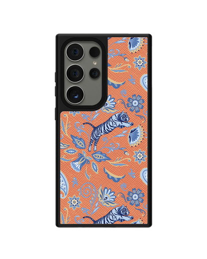 Android Leather Grip - Tiger & Floral