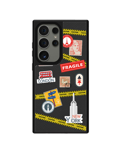 Android Leather Grip - Travel Sticker