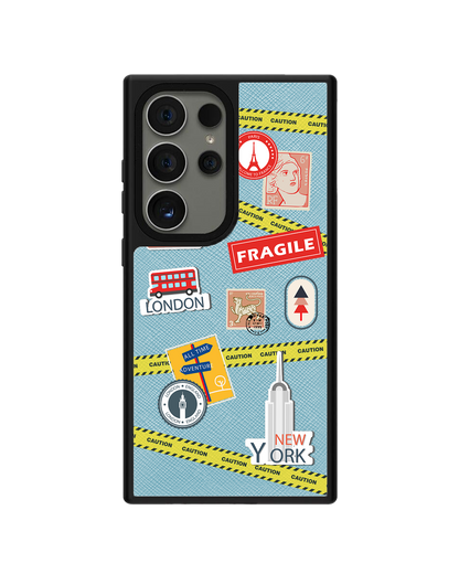 Android Leather Grip - Travel Sticker