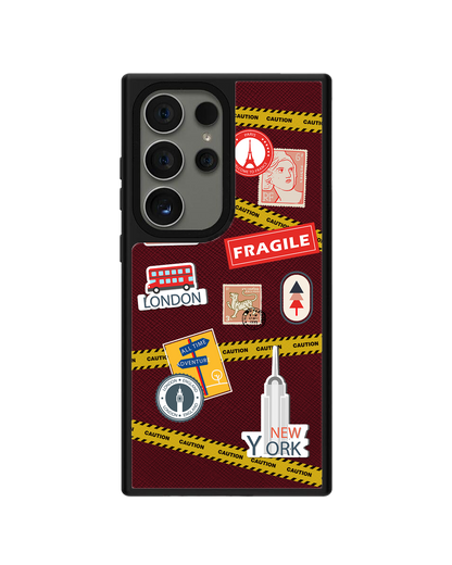Android Leather Grip - Travel Sticker