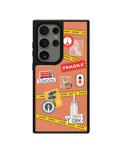 Android Leather Grip - Travel Sticker