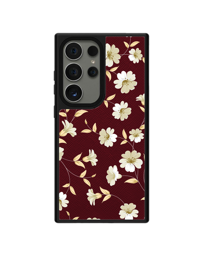 Android Leather Grip - White Magnolia