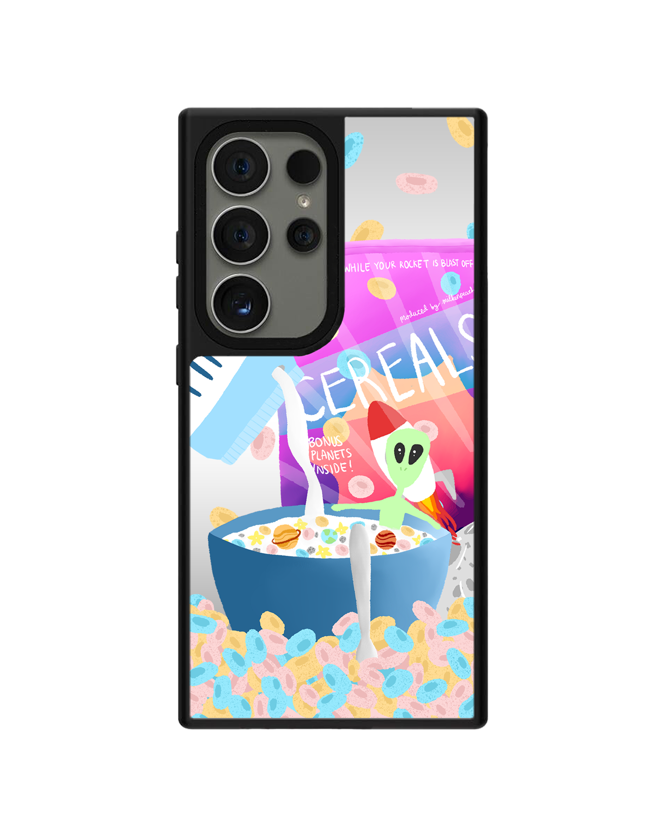 Android Mirror Grip Case - Cerealiens