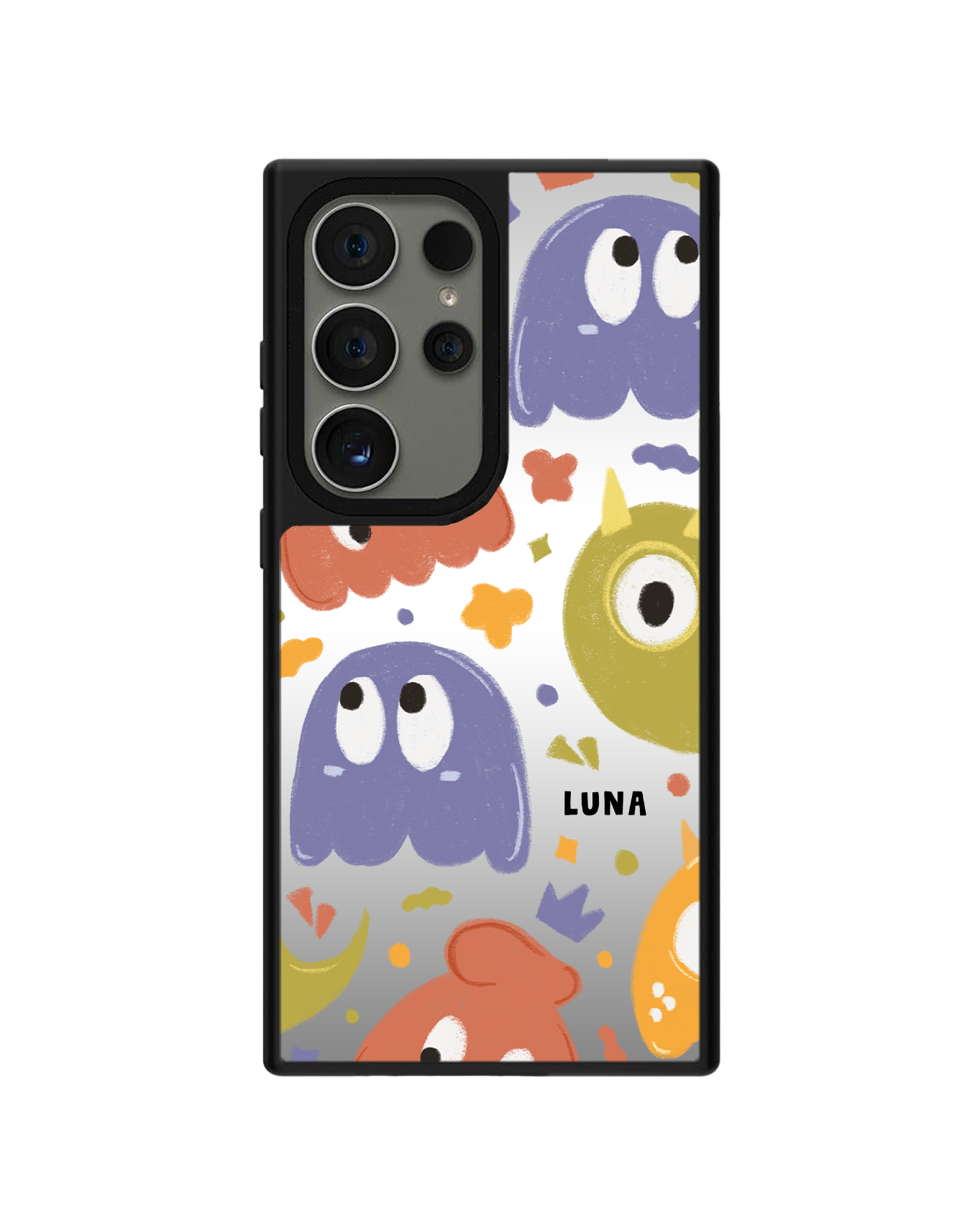 Android Mirror Grip Case - Cute Monster 1.0