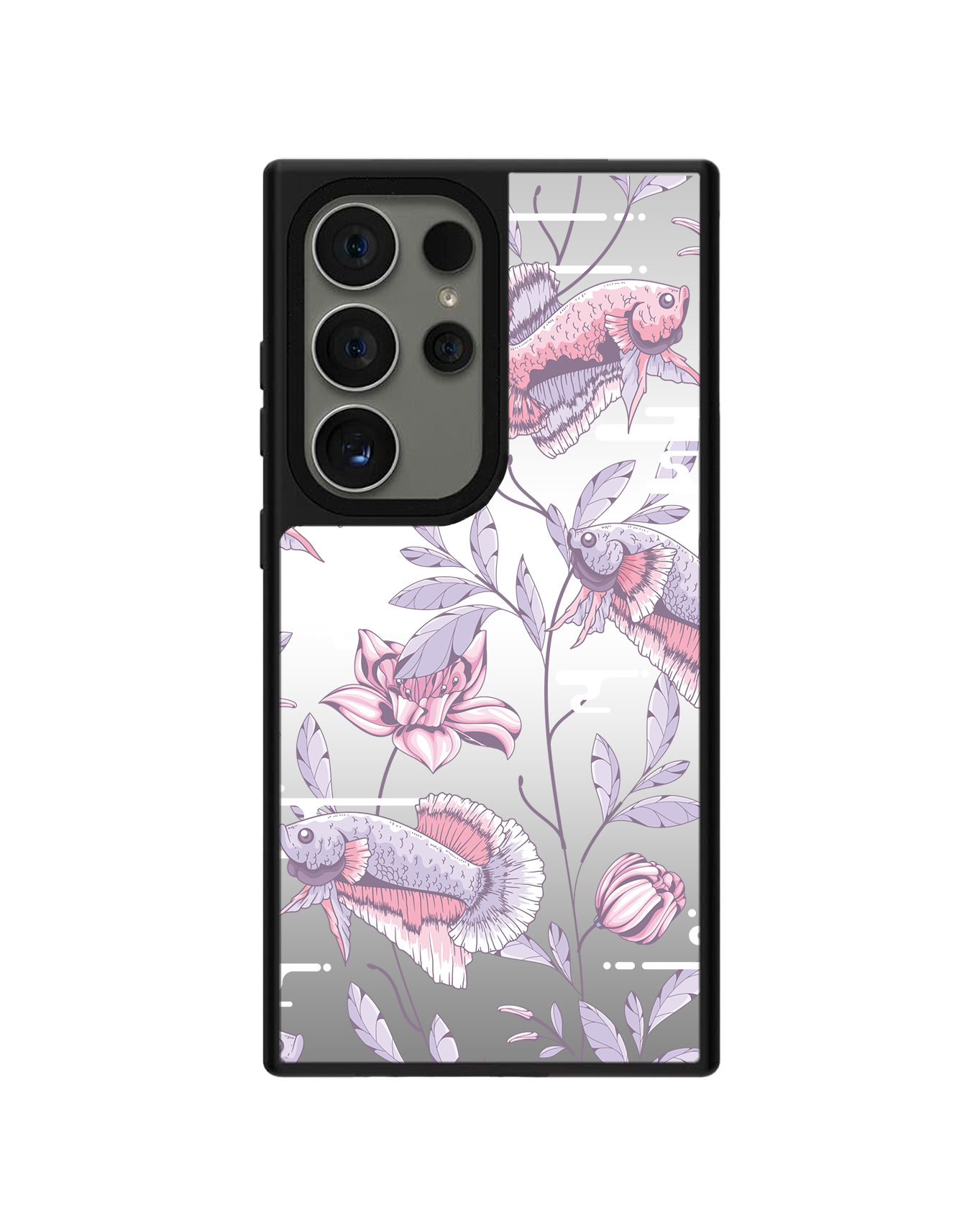 Android Mirror Grip Case - Fish & Floral 1.0