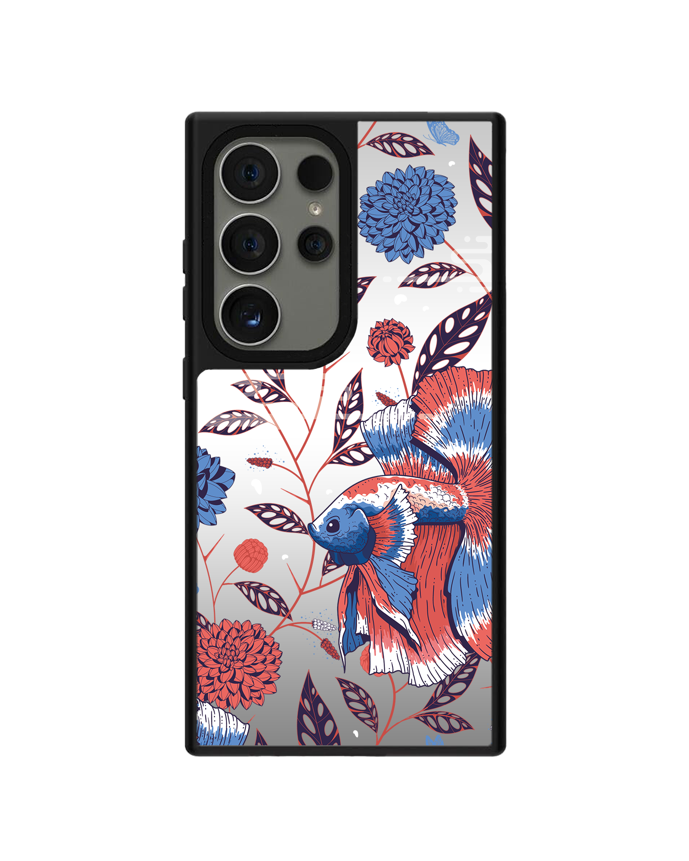 Android Mirror Grip Case - Fish & Floral 2.0