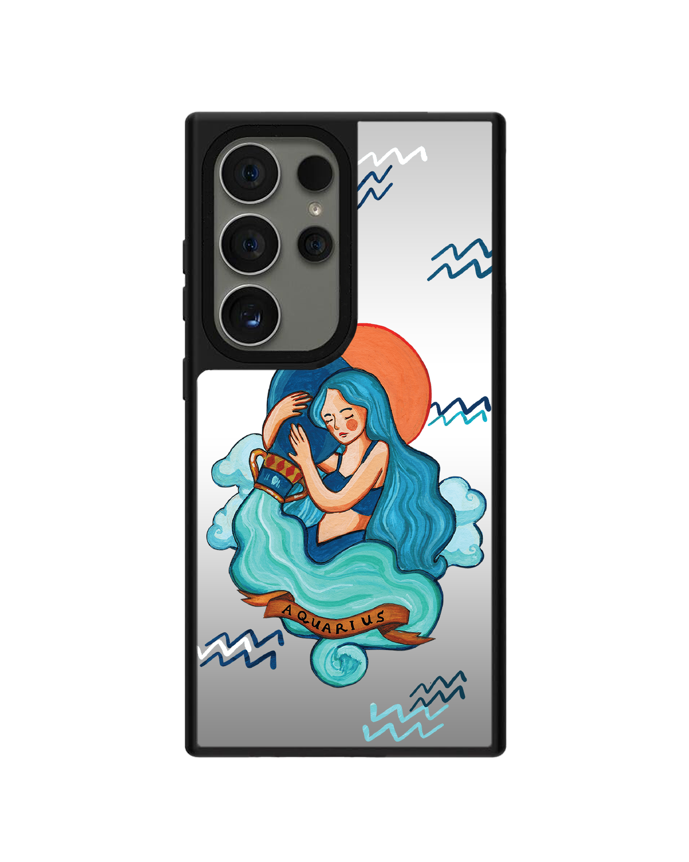 Android Mirror Grip Case - Aquarius