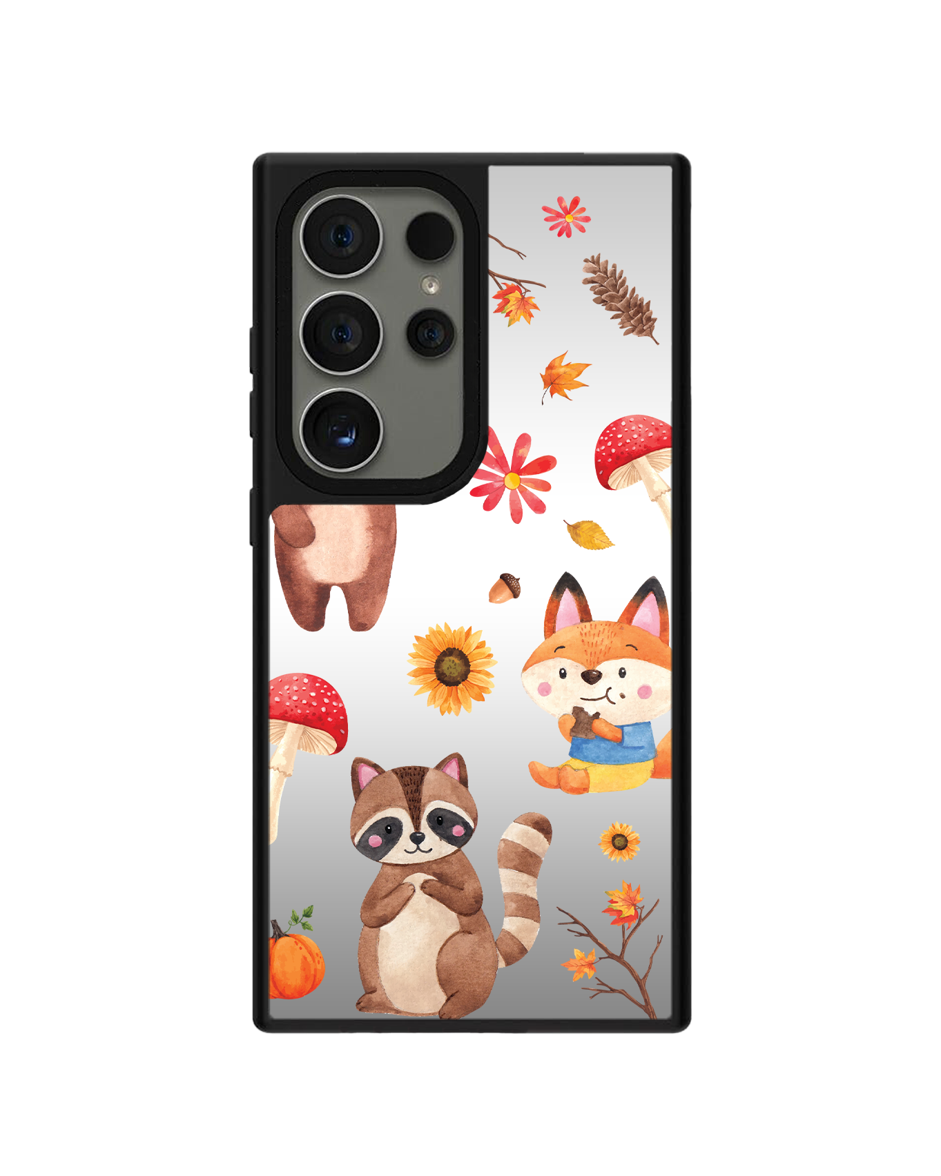 Android Mirror Grip Case - Autumn Animals