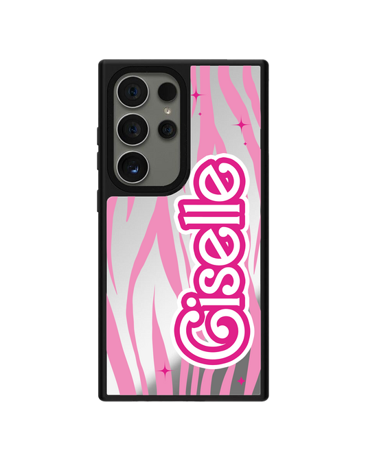 Android Mirror Grip Case - Barbie Zebra Pattern