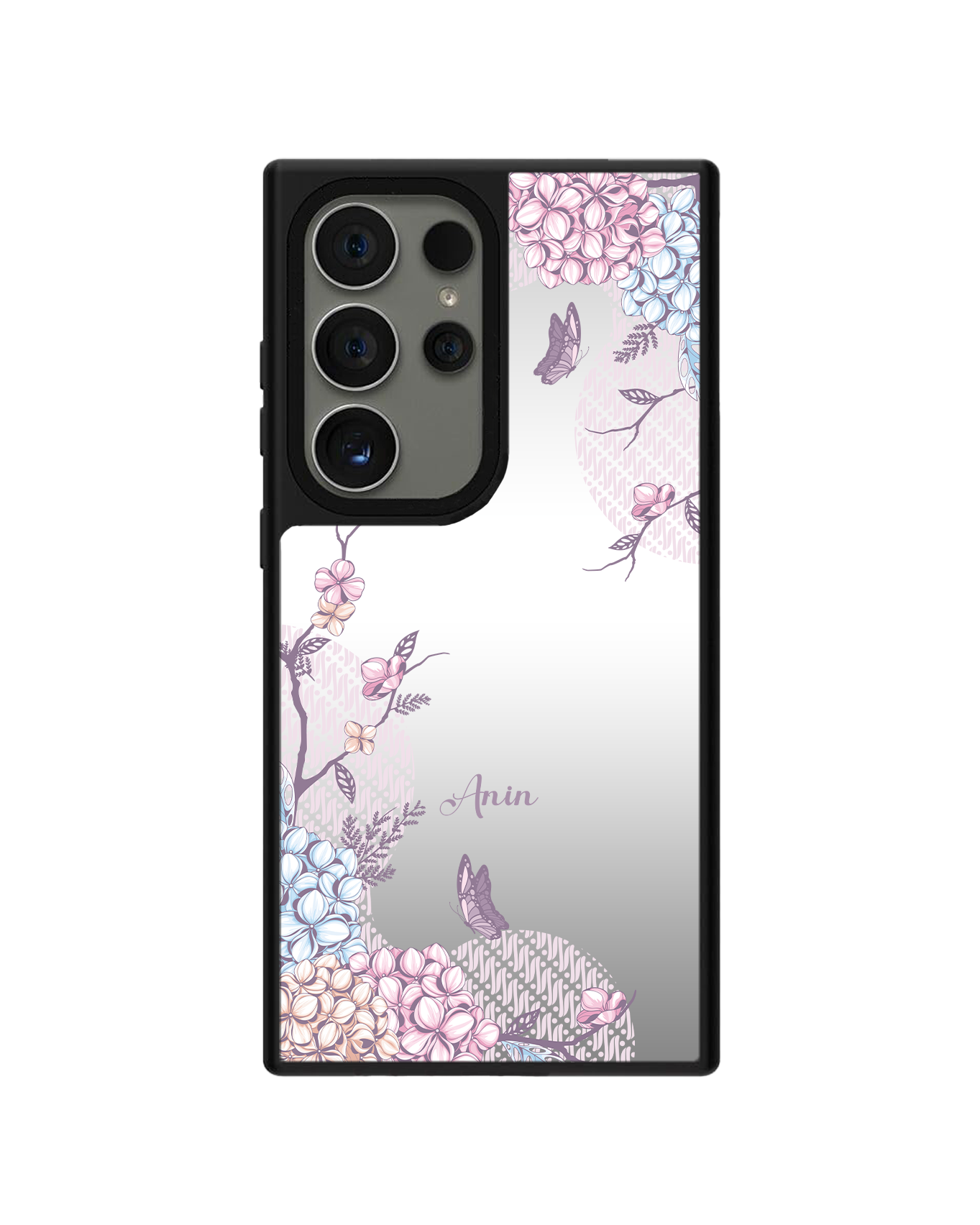 Android Mirror Grip Case - Batik Floral